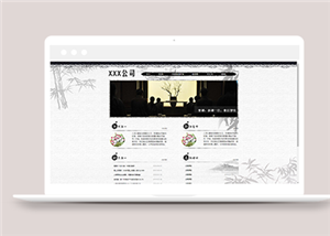 中国风水墨风格健康养生企业网站模板