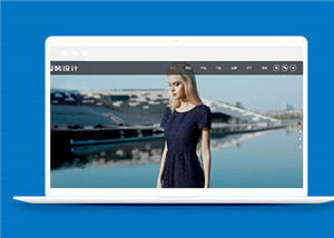 模特服装设计展示类企业前端cms模板