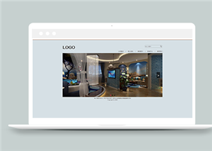 简单大气室内装饰设计公司网站模板