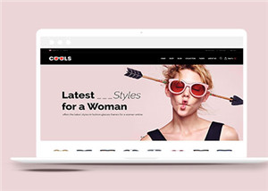 粉色眼镜网上商城html5模板下载