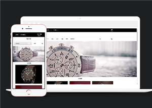 黑色简洁淘宝手表购物网站模板html源码