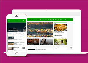 绿色美容养生资讯HTML5前端模板下载