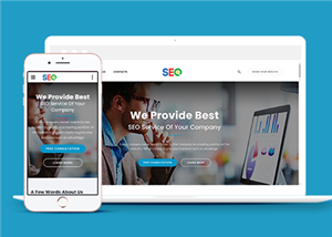 精品响应式SEO服务公司网站html5模板