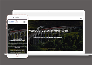 响应式时尚户外摄影工作室单页网站静态模板