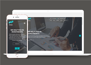 自适应互联网金融投资公司网站静态模板