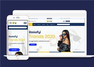 响应式时尚服饰电子商务HTML网站模板
