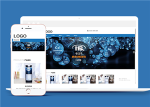 响应式化工材料研究类企业前端CMS模板下载