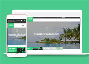 宽屏响应式旅游公司官网网站静态模板