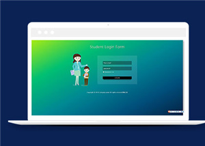HTML5响应式教育网站登录页面模板下载