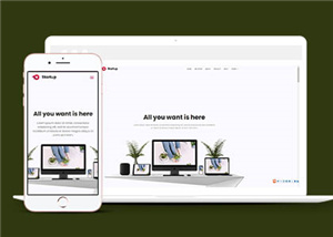业务项目启动展示响应式网页模板下载