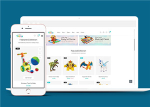 简约儿童玩具商店html模板下载